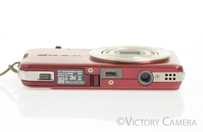 Casio EXILM EX-S10 Red 10.1MP Digital Point &amp; Shoot Camera [EXC-] - Victory Camera