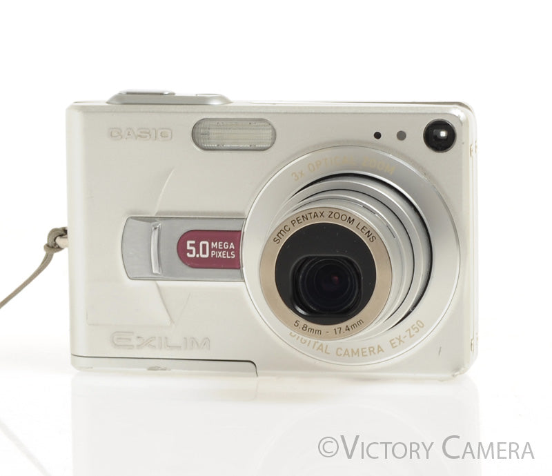 Casio EXILM EX-Z50 Silver 5MP Digital Point &amp; Shoot Camera [EXC-] - Victory Camera