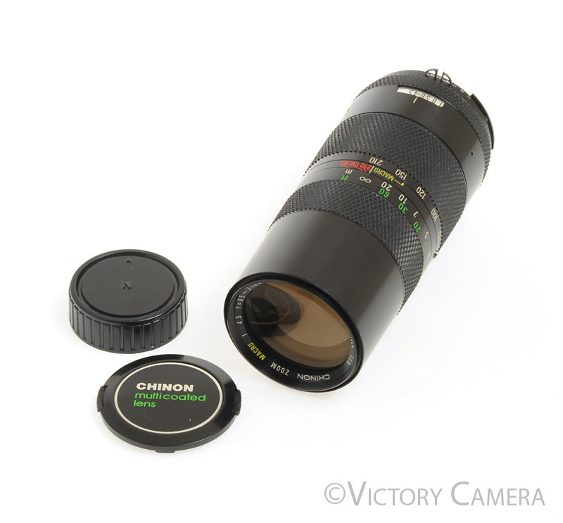 Chinon 85-210mm f4.5 Multi Coated Telephoto Zoom Lens for Nikon AI [EXC+] - Victory Camera