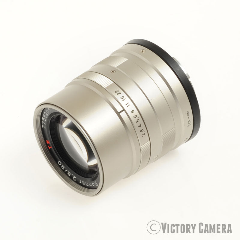 Contax 90mm f2.8 Zeiss Sonnar T* Prime Lens for G1, G2 w/ Shade [EXC+] - Victory Camera