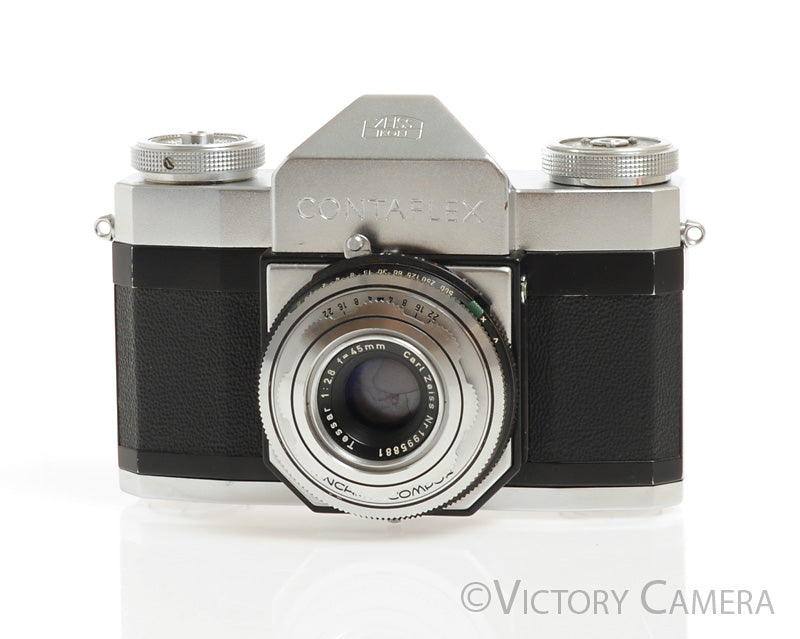 Zeiss Contaflex  35mm Camera w/ 45mm f2.8 Lens -Looks Good, Needs CLA- [AS-IS] - Victory Camera