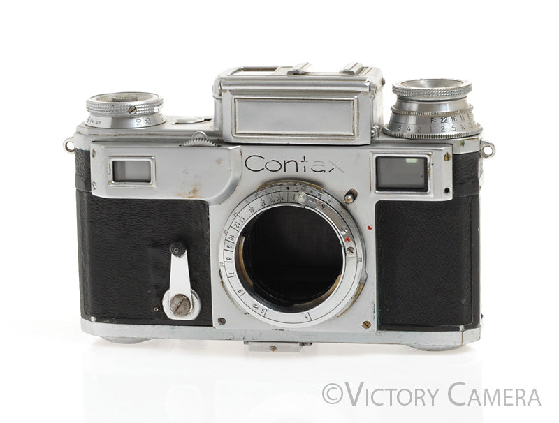 Contax III Rangefinder Camera (Rough, Jammed) [AS-IS] - Victory Camera