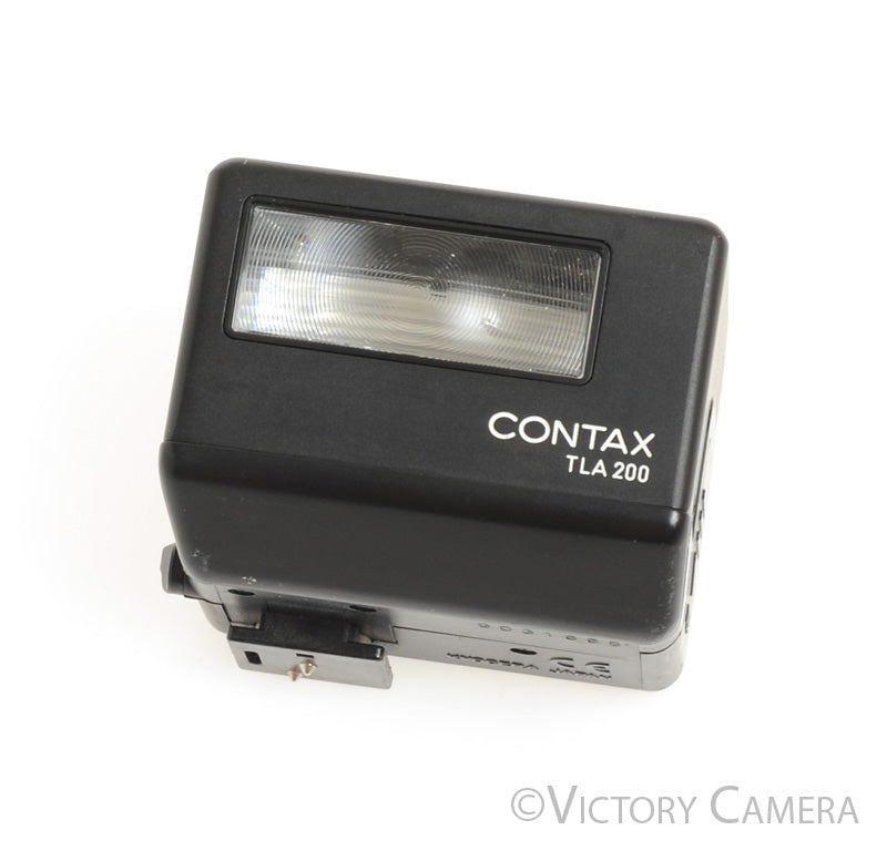 Contax TLA200 TLA 200 Black TTL Flash for G1 G2 Cameras w/ Case [EX+] - Victory Camera