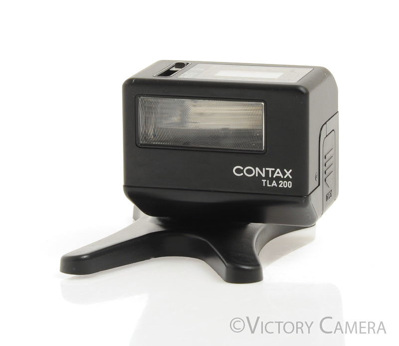 Contax TLA200 TLA 200 Black TTL Flash for G1 G2 Cameras w/ Case [EX+] - Victory Camera