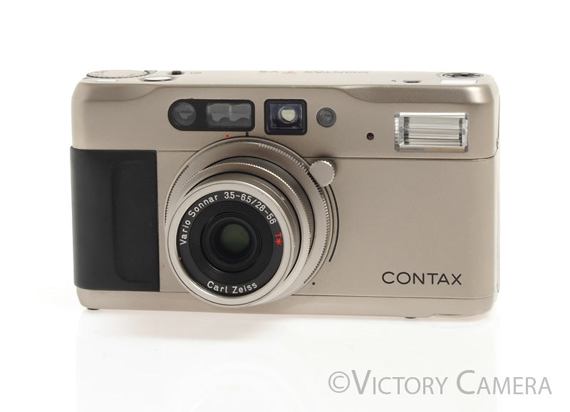 Contax TVS T VS Titanium Camera w/ Vario Sonnar 28-56mm T* Lens [EXC+] - Victory Camera