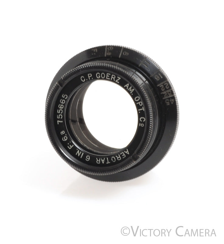 C.P. Goerz Aerotar 6in f6.8 Lens [EXC] - Victory Camera