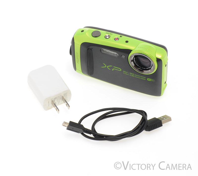 Fuji Fujifilm XP120 16MP Green Waterproof Digital Point &amp; Shoot Camera [EXC] - Victory Camera