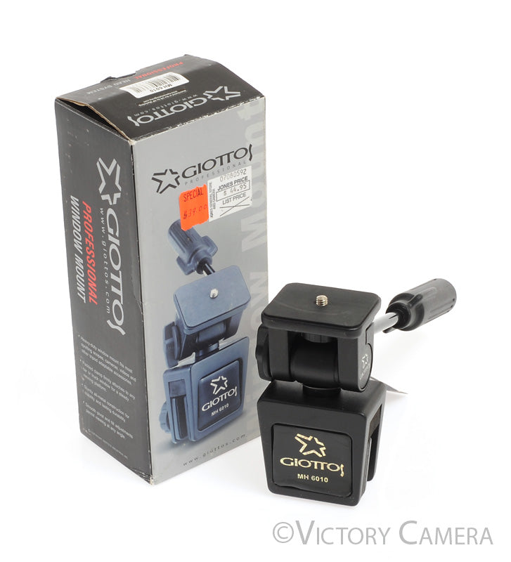 Giottos MH 6010 Professional Car Window Mount -Clean in Box- - Victory Camera