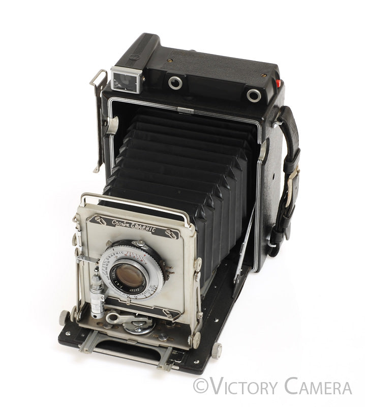 Graflex Crown Graphic 4x5 View Camera w/ 127mm f4.7 Ektar Lens [EXC] - Victory Camera