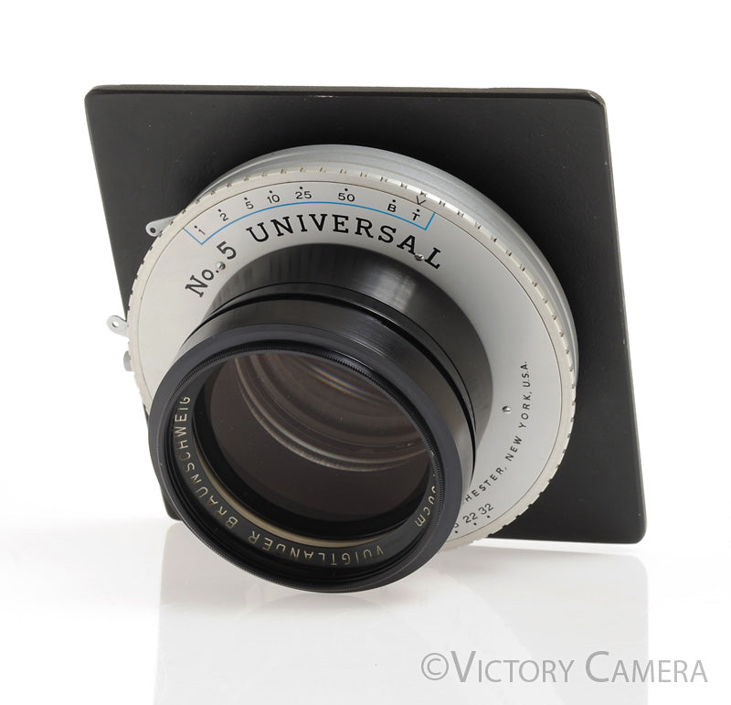 Voigtlander 30cm f4.5 Technika-Heliar 8x10 Lens in Ilex Shutter Calumet C1 Board [EXC-] - Victory Camera