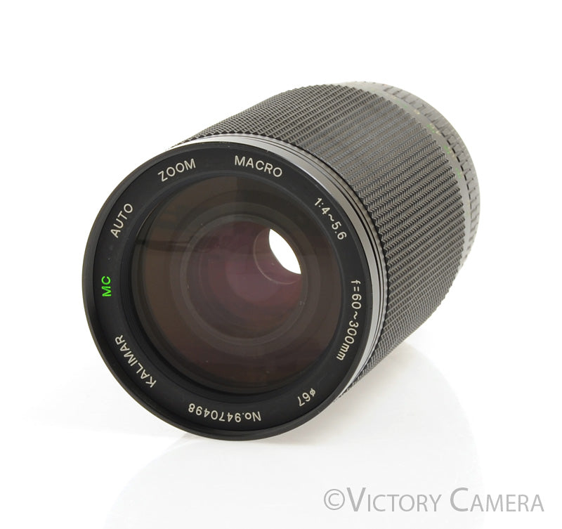 Kalimar MC 60-300mm f4-5.6 Telephoto Macro Zoom Lens for Canon FD [EXC+] - Victory Camera