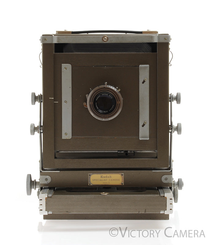 Rare Kodak Specialist Mod. 2 5x7 Gray Wooden Field Camera w/ Ektar 203mm [EXC+] - Victory Camera