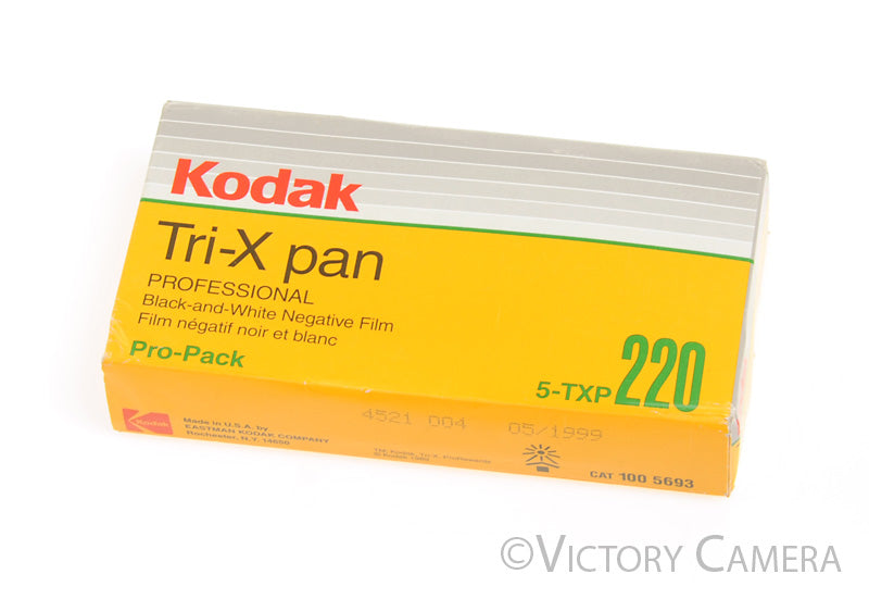 5x Kodak Tri-X Pan ISO 320 220 Medium Format Film -Expired 05/1999, Cold Stored- - Victory Camera