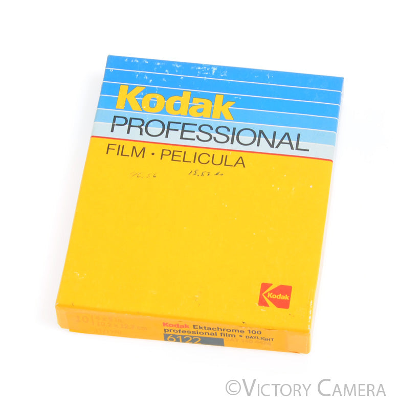Kodak 4x5 10x Ektachrome 100 6122 Large Format Film box of -Unopened, Exp.1990- - Victory Camera