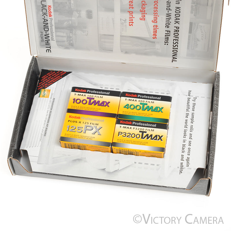 Kodak Professional 2002 Black and White Sample Kit (4 24exp Rolls) -Exp. 2003- [Good] - Victory Camera