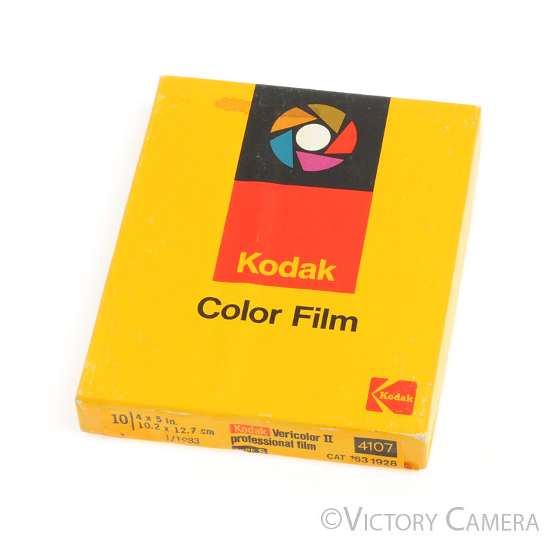 Kodak Vericolor II Type S 4x5 Large Format Film 10 Sheets -Unopened, Exp 1983- - Victory Camera