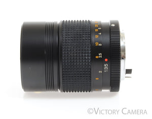 Konica Hexanon AR 135mm f3.5 Manual Focus Lens w/ Case -Clean-