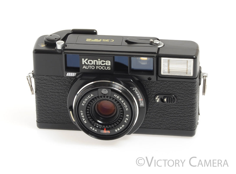 Konica C35 AF2 Compact 35mm Film Camera w/ 38mm f2.8 Lens