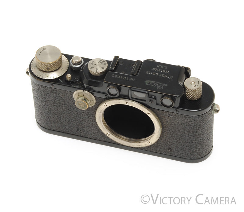 Leica iii Black 35mm Rangefinder Camera -Rare- [EXC] - Victory Camera