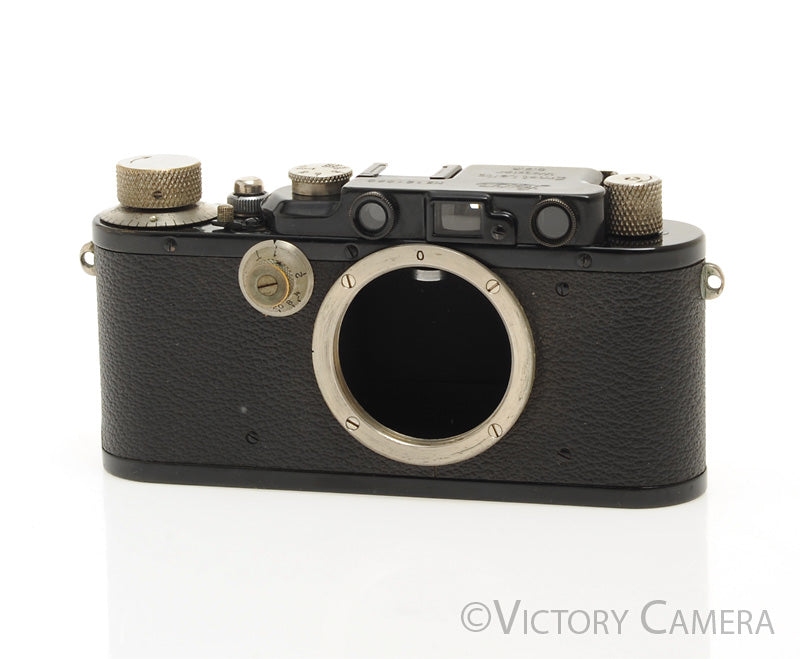 Leica iii Black 35mm Rangefinder Camera -Rare- [EXC] - Victory Camera