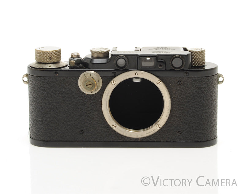 Leica iii Black 35mm Rangefinder Camera -Rare- [EXC] - Victory Camera