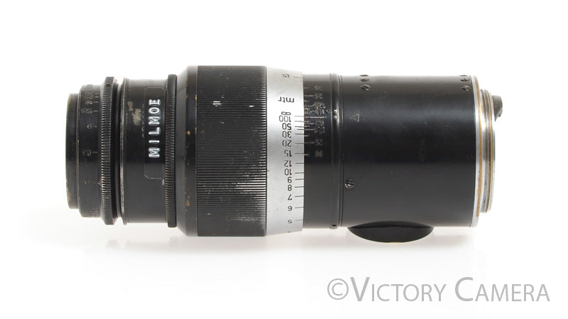 Leica 13.5cm 135mm f4.5 Uncoated Hektor Leica LTM Black Brass Lens -Slight Haze- [Good] - Victory Camera