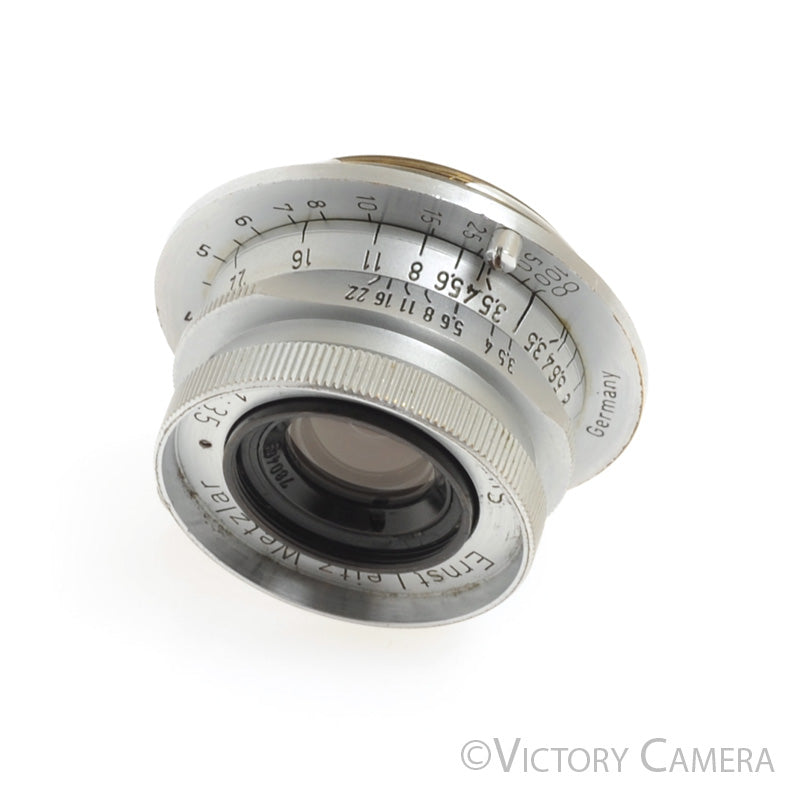 Leica Summaron 3.5cm 35mm F3.5 L39 LTM Screw Mount Lens (feet) [GOOD] - Victory Camera