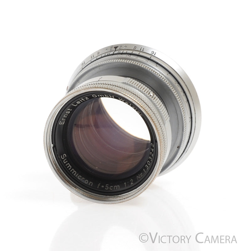 Leica 5cm F2 50mm Collapsible Summicron M Mount Lens [EXC] - Victory Camera