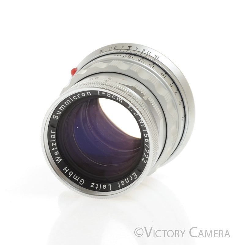 Leica 5cm 50mm f2 V2 Rigid Summicron M Mount Lens [EXC+]