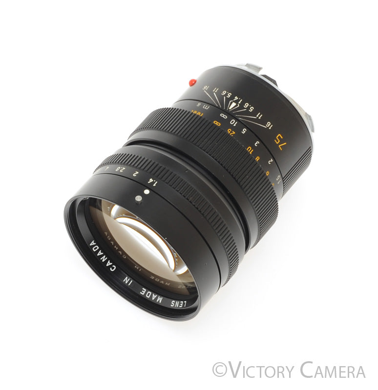 Leitz Leica 75mm F1.4 Summilux-M Canada V1 [EXC] - Victory Camera