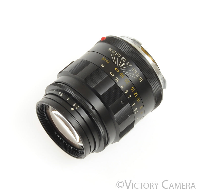 Leica 90mm f2.8 Tele-Elmarit Black &quot;Fat&quot; Telephoto Lens for M Mount [EXC+] - Victory Camera