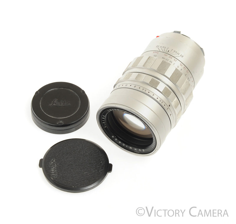 Leica 90mm f2 V1 Summicron-M Chrome M Mount Prime Lens [EXC]