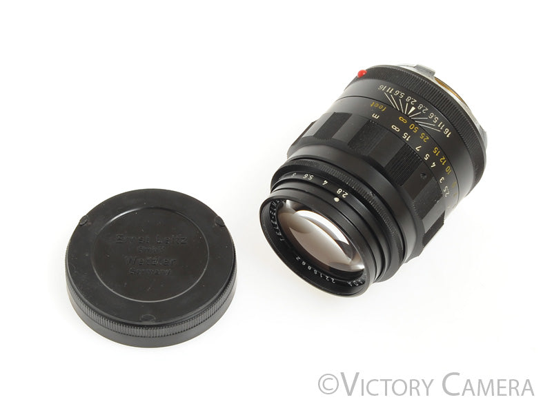 Leica 90mm f2.8 Tele-Elmarit Black &quot;Fat&quot; Telephoto Lens for M Mount [EXC+] - Victory Camera