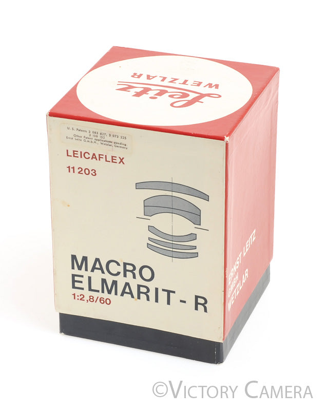 Leica Leicaflex Macro Elmarit-R 60mm f2.8 Box ONLY [EX+] - Victory Camera