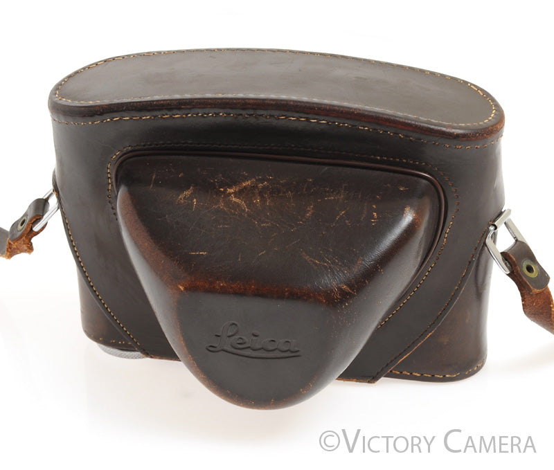 Leica Leitz Vintage Brown Leather Ever Ready Camera Case for M2 M3 M4 [EXC] - Victory Camera