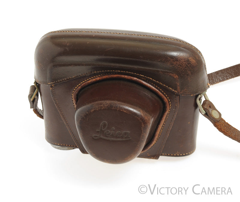 Leica M2 M3 M4 Brown Leather Ever Ready Camera Case (3/8&quot; Screw) [EXC-] - Victory Camera