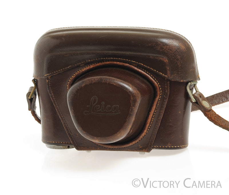 Leica M2 M3 M4 Brown Leather Ever Ready Camera Case (3/8&quot; Screw) [EXC-] - Victory Camera