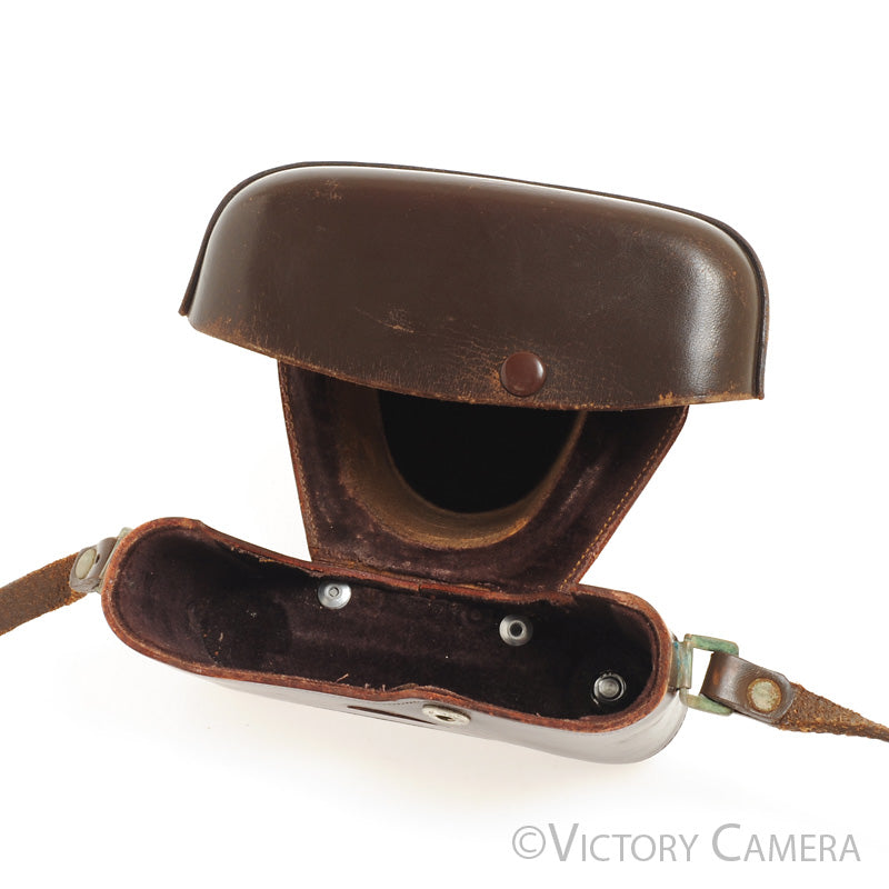 Leica M2 M3 M4 Brown Leather Ever Ready Camera Case (3/8&quot; Screw) [EXC-] - Victory Camera