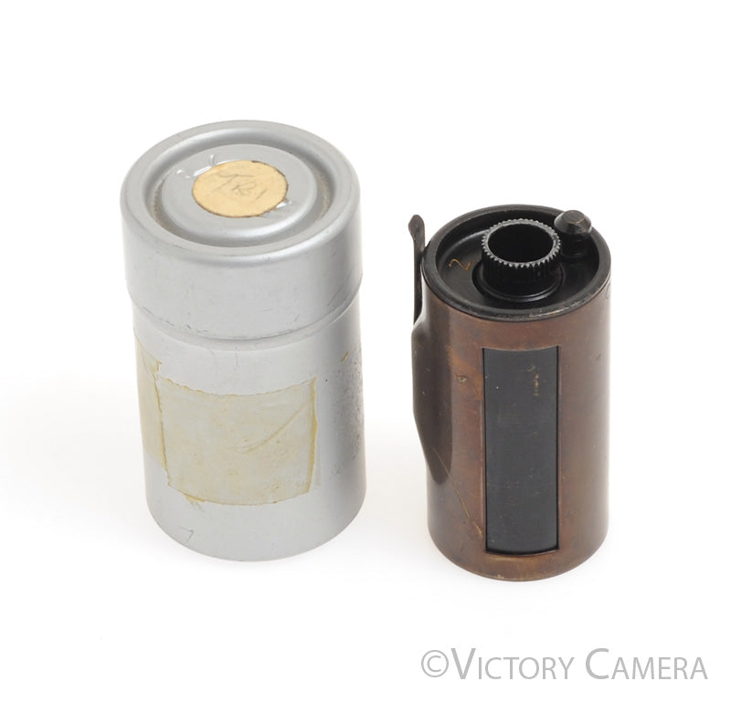 E Leitz Leica Canister Z Brass Reloadable 35mm Camera Spool Cartridge [EXC-] - Victory Camera