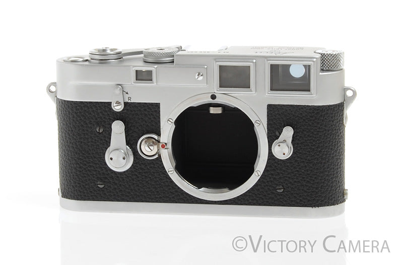 Leica M3 DS Chrome 35mm Rangefinder Camera Body -New Leather- [EXC-] - Victory Camera