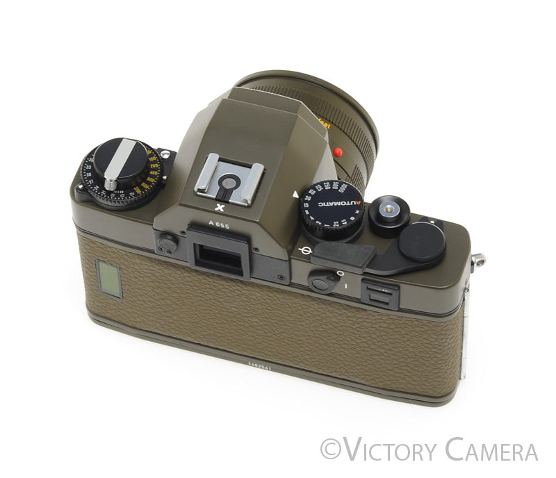 Leica Safari R3 Electronic w/ 50mm f2 Summicron, Binoculars, Case [MINT-] - Victory Camera