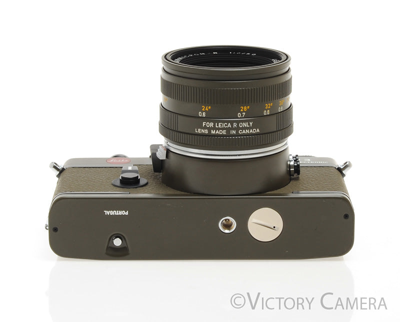 Leica Safari R3 Electronic w/ 50mm f2 Summicron, Binoculars, Case [MINT-] - Victory Camera