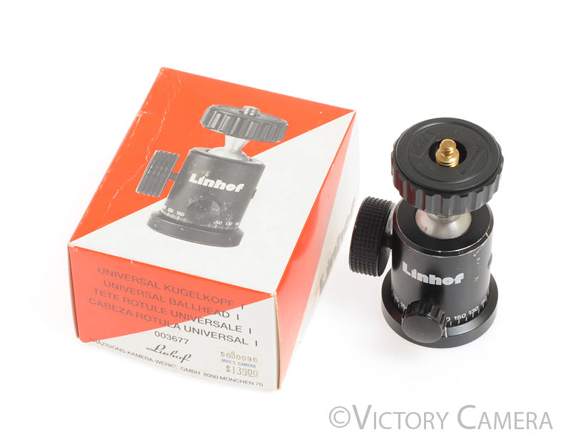 Linhof Universal Ballhead Ball Head Profi Tripod Head w/ Box [EXC] - Victory Camera