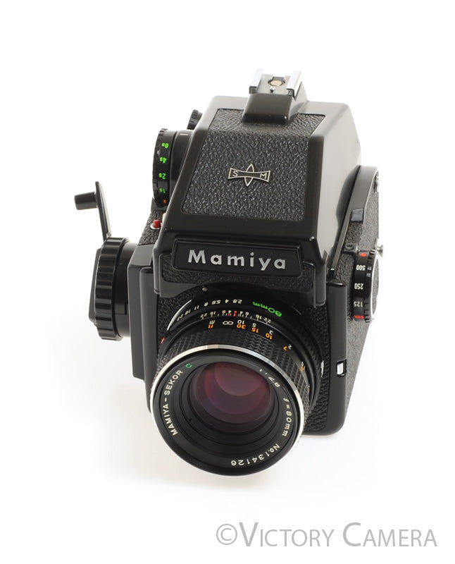 Mamiya m645J 645 J Camera w/ Eye Level &amp; 80mm f2.8 C Lens -New Seals-  [EXC+]