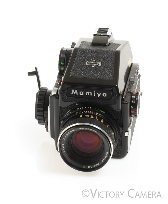 Mamiya m645 m 645 Camera w/ Eye Level &amp; 80mm f2.8 C Lens -New Seals- [EX] - Victory Camera