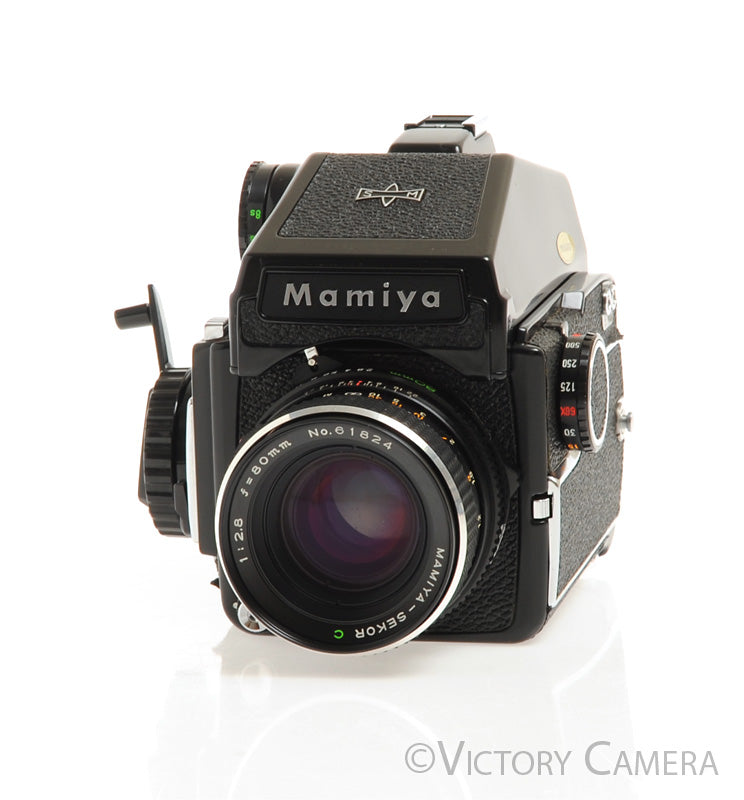 Mamiya m645 m 645 Camera w/ Eye Level &amp; 80mm f2.8 C Lens -New Seals- [EX] - Victory Camera