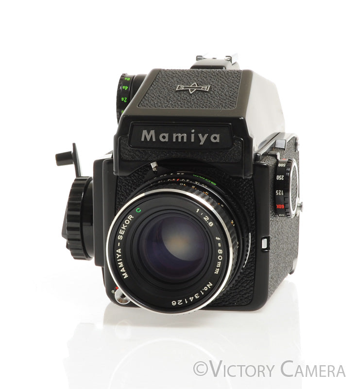 Mamiya m645J 645 J Camera w/ Eye Level &amp; 80mm f2.8 C Lens -New Seals-  [EXC+]