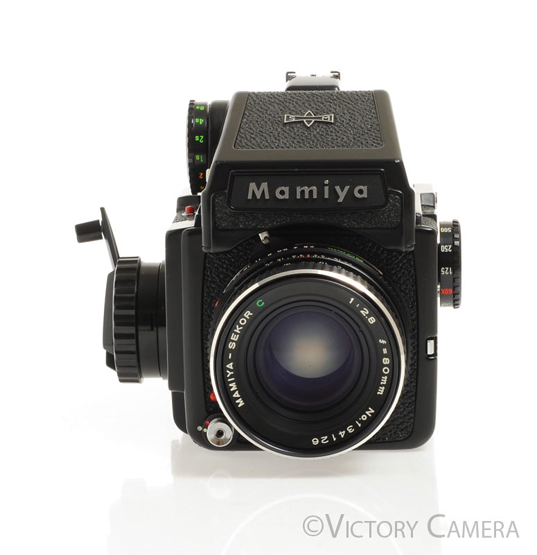 Mamiya m645J 645 J Camera w/ Eye Level &amp; 80mm f2.8 C Lens -New Seals-  [EXC+]