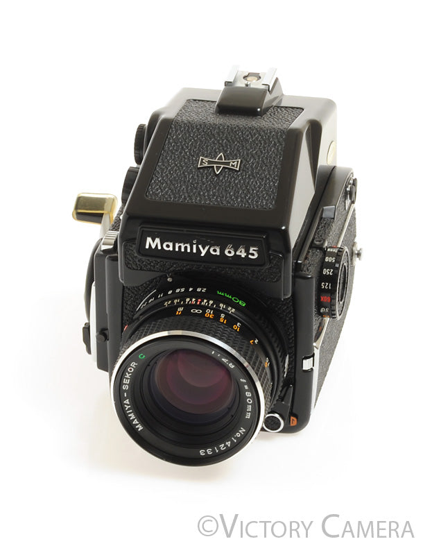 Mamiya m645 1000s 645 Camera w/ Eye Level & 80mm f2.8 C Lens -New Seal