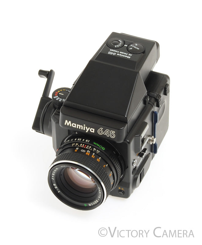 Mamiya 645 Super Medium Format Film Camera w/ Prism Finder 80mm Lens  [EXC+] - Victory Camera